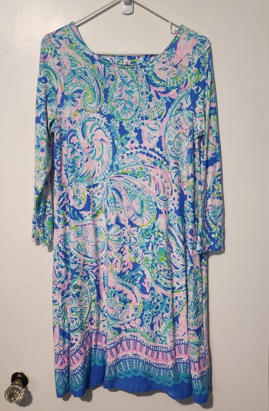 Lilly Pulitzer Size Large OPHELIA Dress Cutout Back FLAW